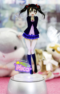 包邮 透明发光亚克力立牌立板摆件 lovelive校服全员矢泽妮可Nico