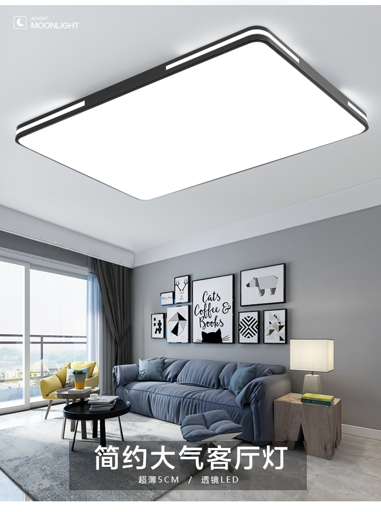 12v24v36v48v220v两用超薄吸顶灯