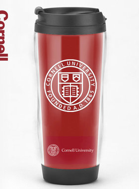 康奈尔大学Cornell University周边纪念品定制美国名校徽章水杯子