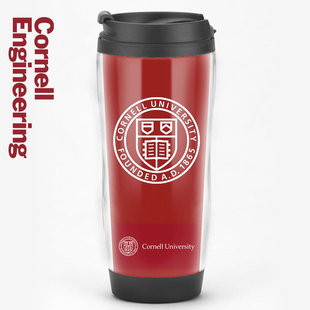 康奈尔大学Cornell University周边纪念品定制美国名校徽章水杯子