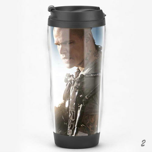 环球影城礼品 极乐空间Elysium马特达蒙电影周边纪念品水杯子