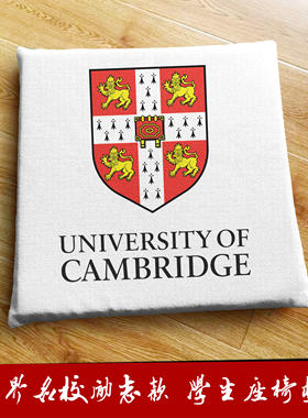 剑桥大学周边定制英国名校纪念品学生座椅子垫子凳子坐垫柔软屁垫