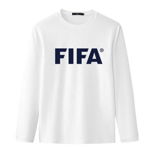 定制长袖T恤衫 FIFA世界杯足球活动服休闲纯棉春秋打底衫男女款