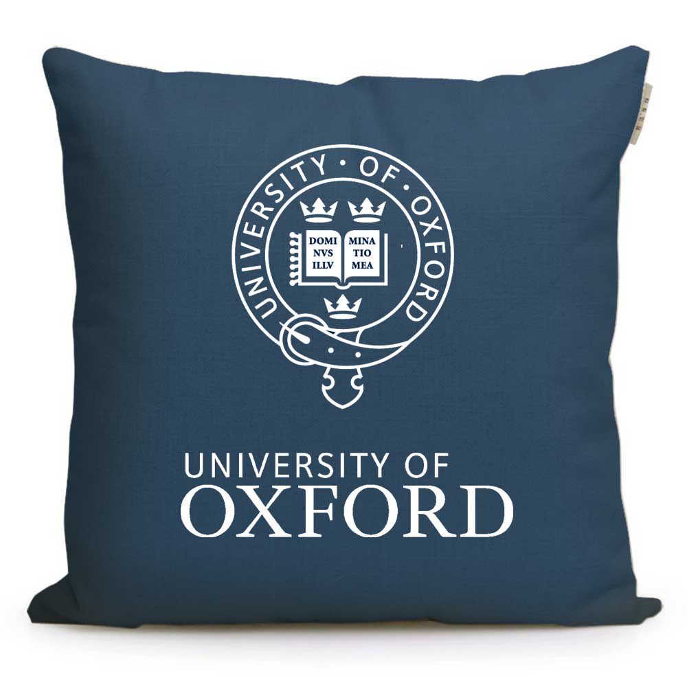 牛津大学周边礼品纪念品英国名校校徽LOGO靠垫留学生抱枕