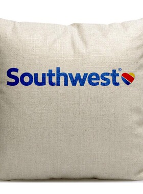 美国西南航空Southwest Airlines纪念品沙发抱枕定制旅游赠品