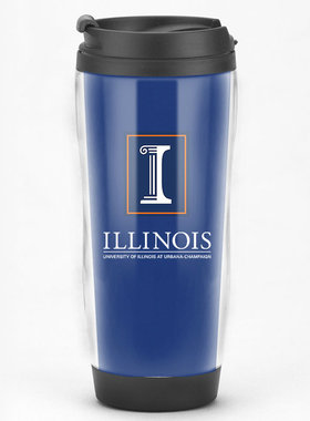UIUC伊利诺伊大学香槟分校纪念品水杯子美国大学礼品周边咖啡杯