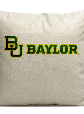贝勒大学纪念品周边美国名校沙发靠垫靠枕抱枕Baylor University