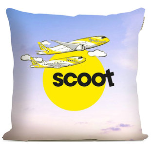 Airways周边纪念品定制文创沙发靠垫抱枕 新加坡航空酷航Scoot