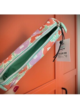 单品包邮｜福利！英国小众品牌paperchase复古pu田园花朵圆筒笔袋