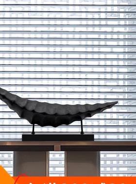 酒店样板间创意木雕工艺品摆件售楼部会所别墅客厅玄关木质艺术品