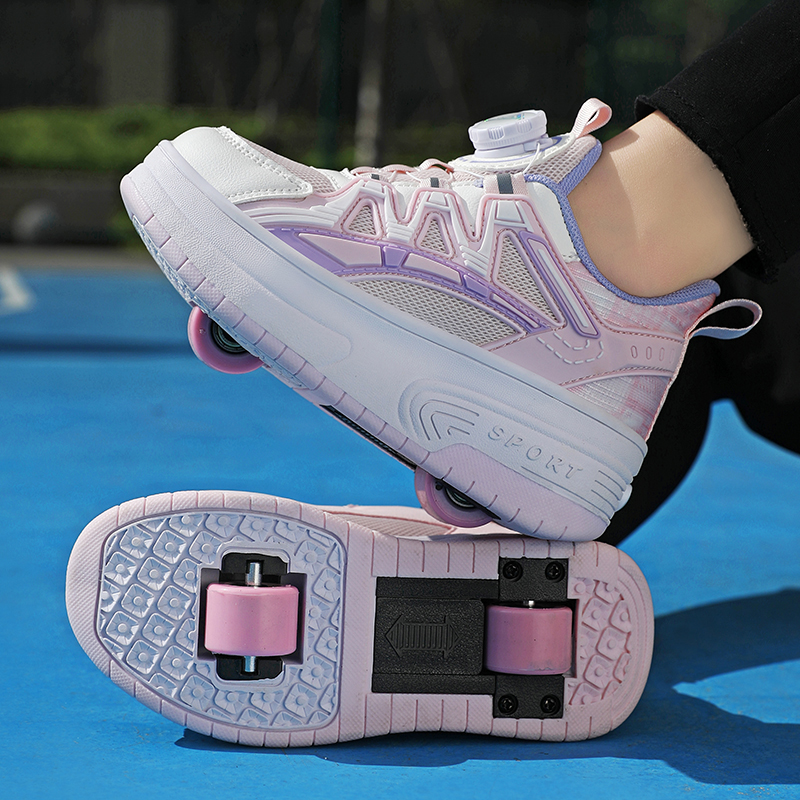 网红一键收缩暴走鞋可走路