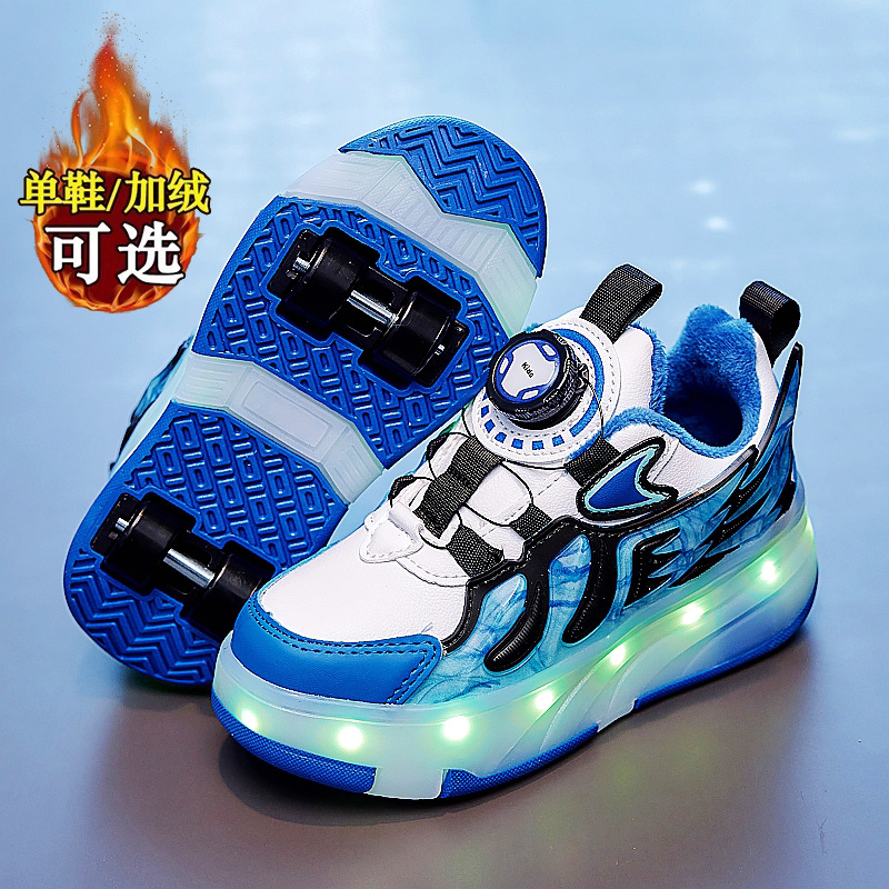 小红书爆款四轮暴走鞋可走可滑