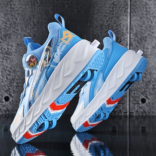 男童暴走鞋2025新款儿童运动飞行隐形四轮可收缩中大童学生轮滑鞋