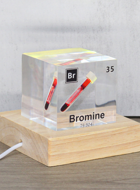 35Br溴元素创意立方体亚克力摆件