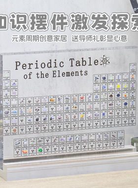 化学元素周期表83位元素高清印刷毕业生日礼物亚克力桌面展示摆件
