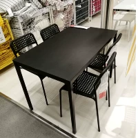 Стол Ikea Sanderbeli, один стол, четыре столовые столы для стула, 110*67 Light Luxury Minimalist небольшая квартира Cubic Table