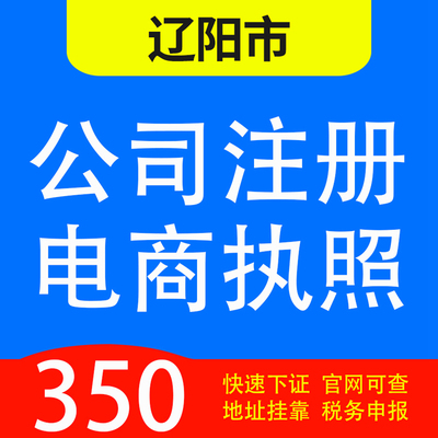 辽阳市白塔区、文圣、宏伟、弓长岭、太子河代办公司营业执照注册