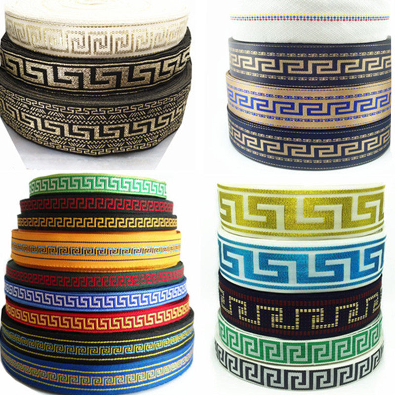 黑蓝色古风汉服宽回字民族花边 DIY服装辅料复古鞋帽裙边刺绣织带,居家布艺,花边,淘宝优惠券,粉丝福利购,淘宝优惠卷