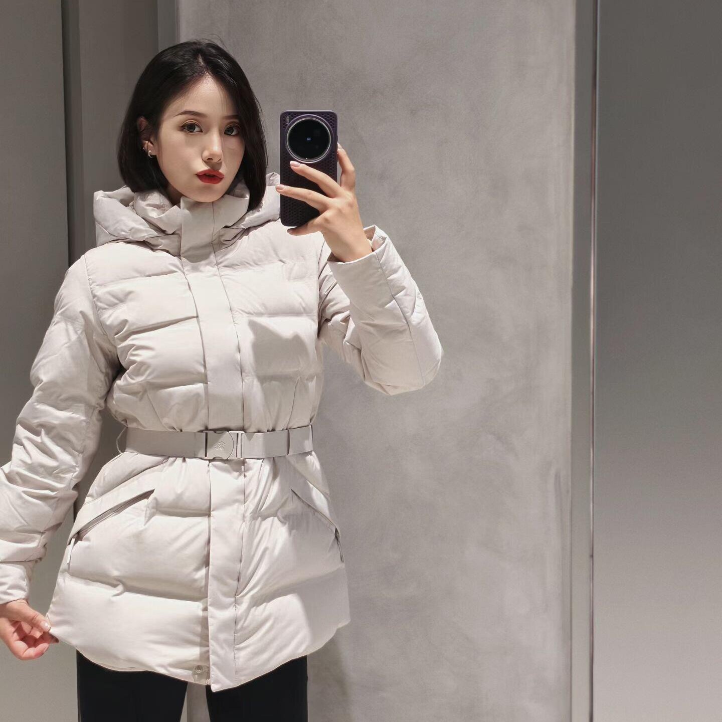 韩国直邮GTXCWTCH收腰羽绒服