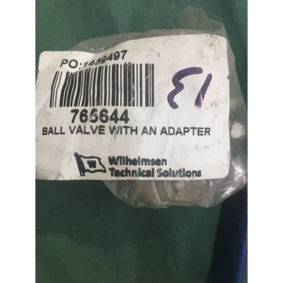 UNITOR 765644 BALL VALVE WITH AN ADAPTER  Wilhelmsen