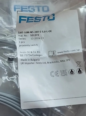 费斯托气动元件传感器SMT-10M-NS-24V-E-5.0-L-OE订货号551372