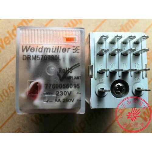 DRM570730L原装Weidmüller魏德米勒继电器4开4闭带灯