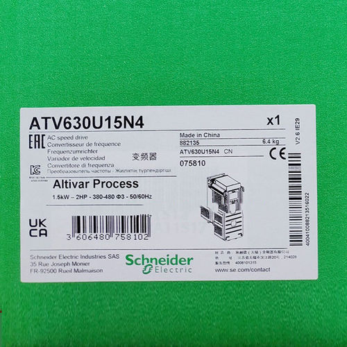 ATV630U15N4施耐德变频器ATV630 - 1.5kW/2HP原装正品现货特价