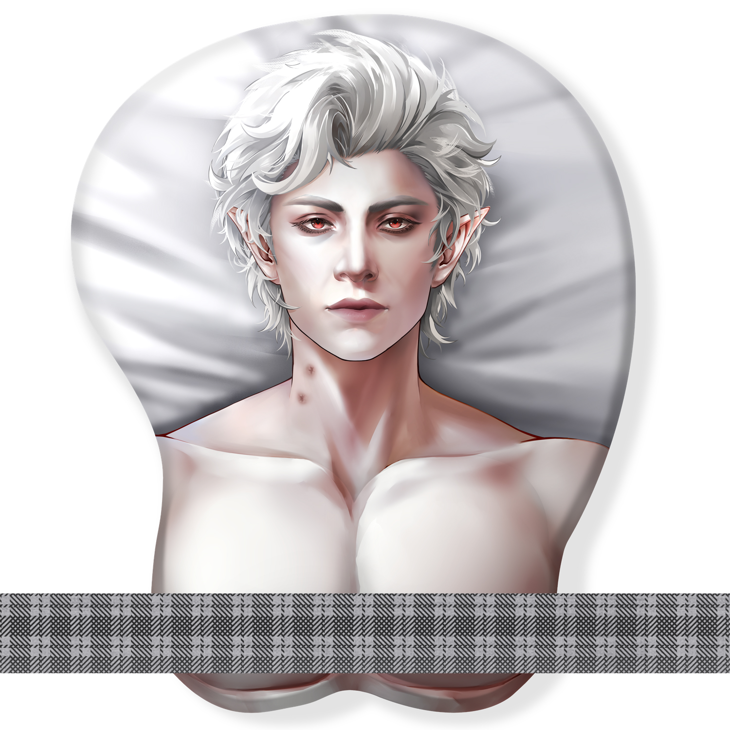 博德之门3同人周边阿斯代伦硅胶鼠标垫游戏办公腕托防滑垫