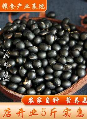 【5斤装】沂蒙黑豆黄芯黑豆打豆浆专用五谷杂粮黄仁黑豆2500g包邮