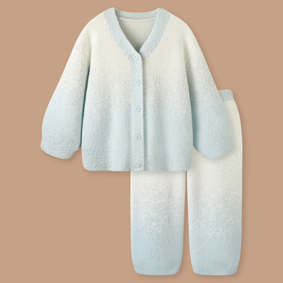 『渐入佳境』睡衣女冬半边绒加厚