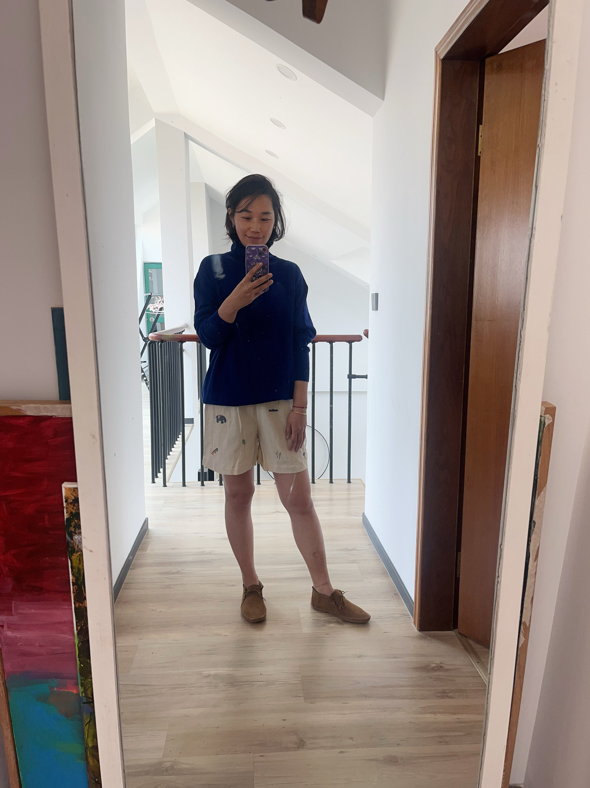 泰国棉麻提花刺子绣花休闲热裤短裤撞色怀旧复古文艺度假民族风
