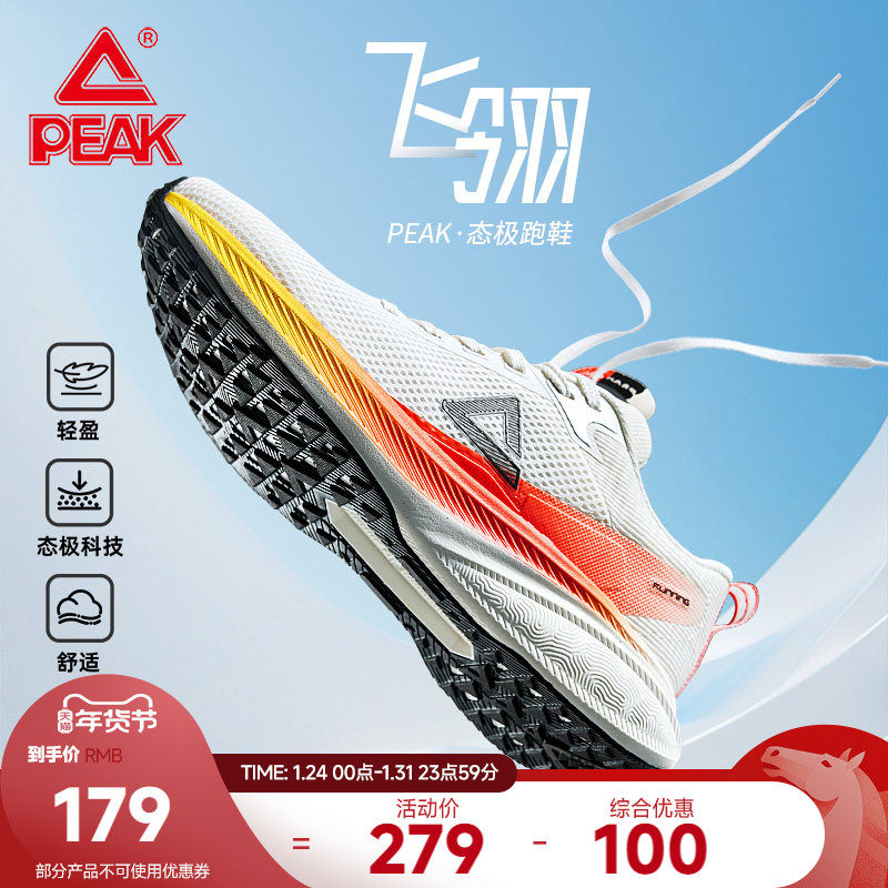 匹克飞翎态极跑步鞋男女秋季缓震慢跑鞋密网健身训练鞋休闲运动鞋