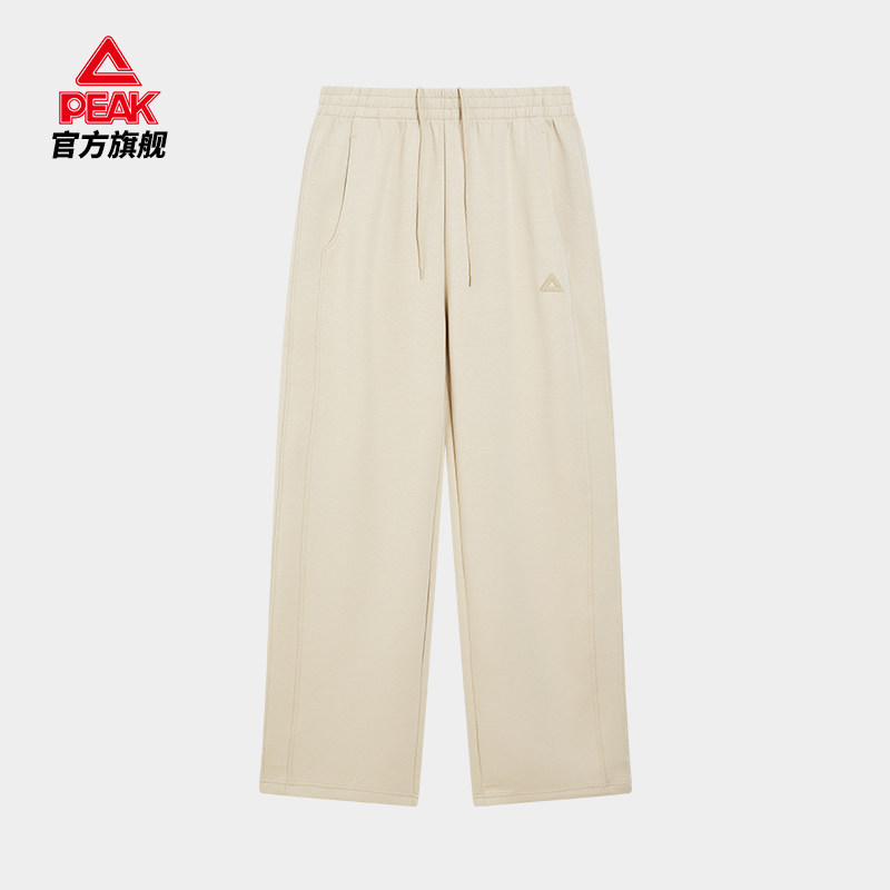 匹克运动裤男士冬季新款户外卫裤针织裤直筒裤子跑步通勤休闲长裤