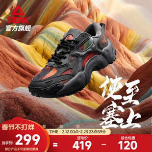 匹克态极国创贝果鞋-使至塞上秋冬新款厚底增高休闲老爹运动鞋男