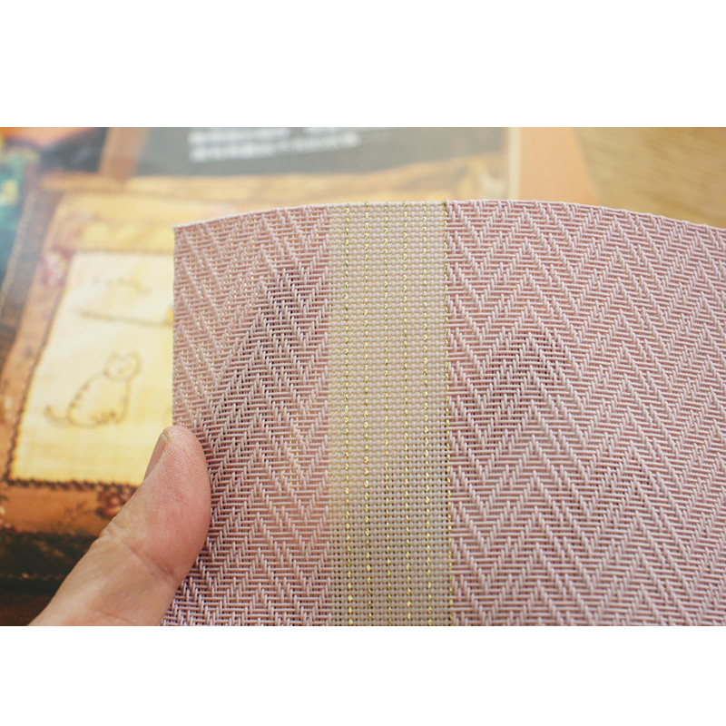 出口单 好质量 简约文艺北欧风 PVC材质西餐垫 家用餐垫隔热垫