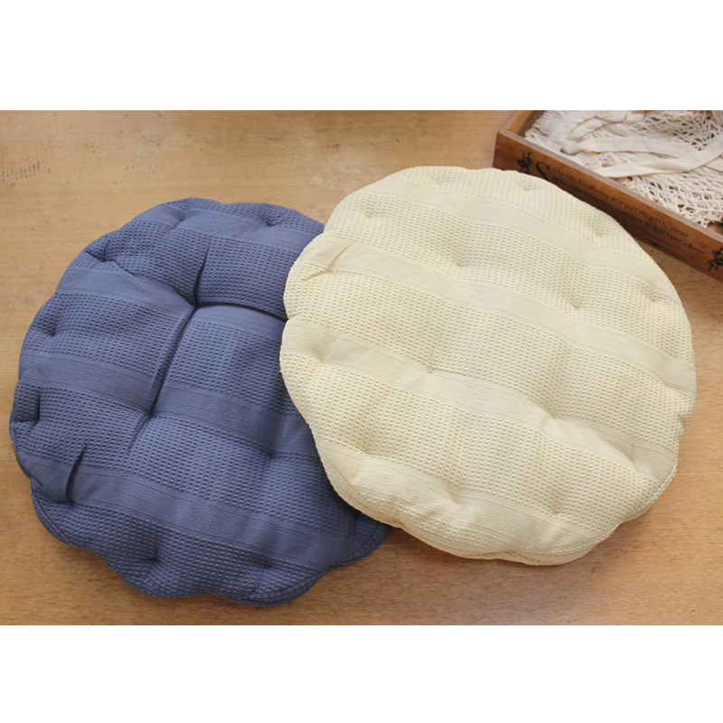 日单，ZAKKA丨出口单 复古文艺净色系+小格子一体式家用椅垫坐垫