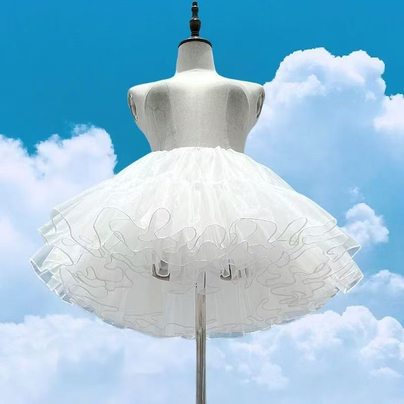 洛丽塔裙撑COS女仆lolita裙撑日常暴力蓬蓬衬裙软纱撑公主裙撑