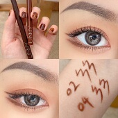 unny眼线笔卧蚕胶笔不易晕染初学者棕色白色官方正品 女