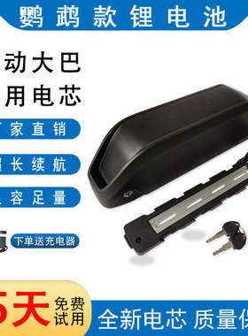 鹦鹉款36V12Ah48V锂电池super电动山地自行车改装助力车电瓶