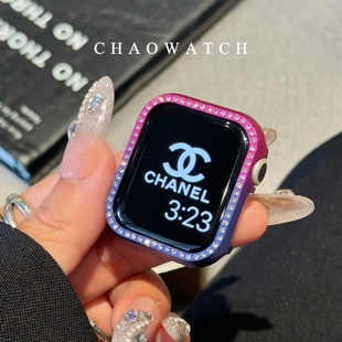 铝合金钻壳适用于苹果手表s11保护壳apple女iwatchs10987代防摔