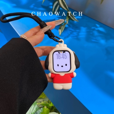 帕怡狗挂绳式适用于苹果手表s11保护壳iwatchs9876s10代se女软套