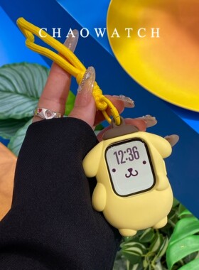 布丁狗挂绳式适用于苹果手表s11保护壳iwatchs9876s10代se软套女