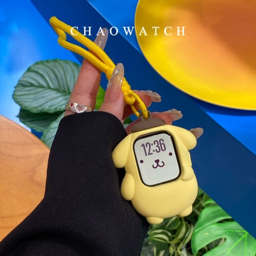 布丁狗挂绳式适用于苹果手表s11保护壳iwatchs9876s10代se软套女