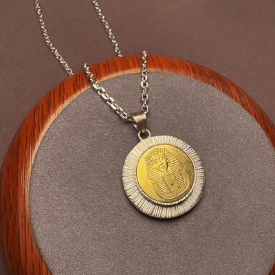 纯银手工埃及法老项链小众个性