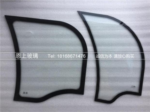 电动封闭三轮车四轮车挡风侧门三角月牙后角小钢化玻璃珠峰鑫金力
