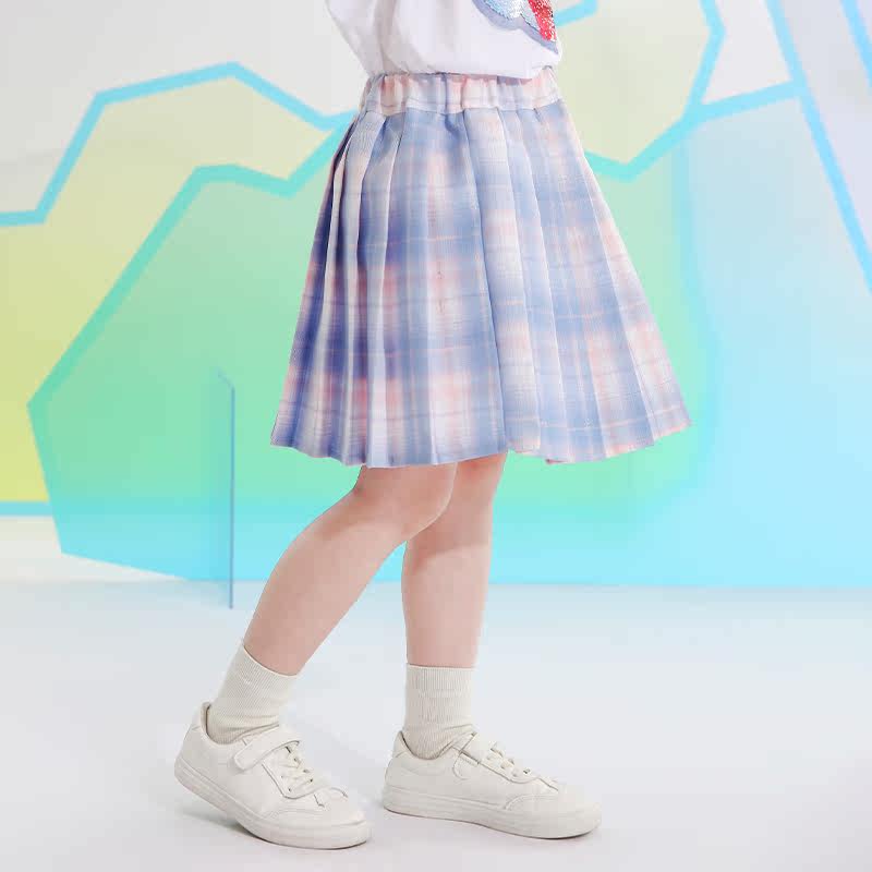 童装女童夏季裙子2025新款半身jk百褶裙女孩洋气松紧腰学院风短裙,童装/婴儿装/亲子装,半身裙,淘宝优惠券,粉丝福利购,淘宝优惠卷
