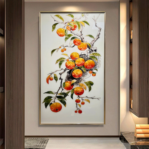 画龙手绘珐琅彩装饰画高性价比画