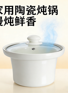 适配九阳电炖锅DG15Z-GD152白陶瓷内胆1.5L升单玻璃盖子配件