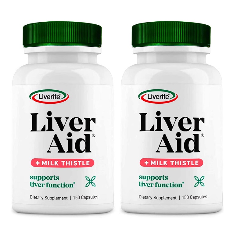 现货美国成人Liverite Liver Aid利福来奶蓟益肝灵肝 150粒-封面