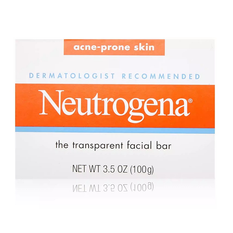 现货美国Neutrogena清滢暗疮洁面皂 洗面皂 控油抑痘 100g